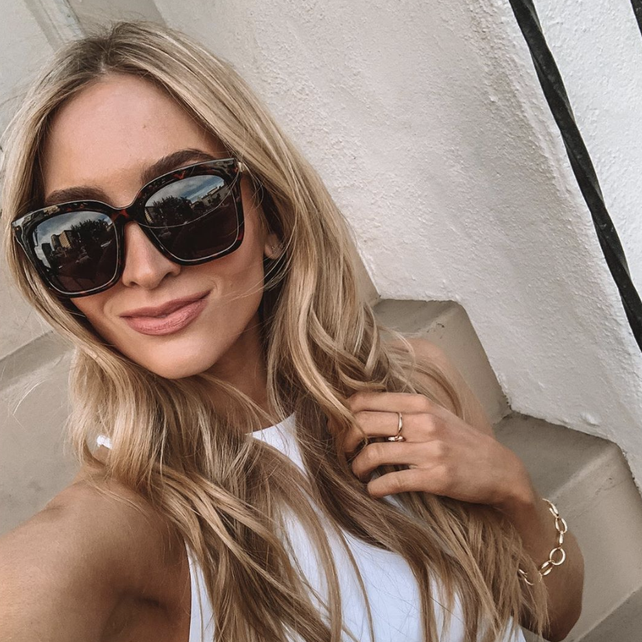 Bella - Tortoise + Grey + Polarized Sunglasses