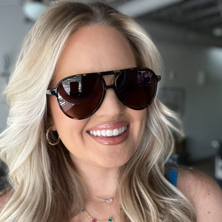Tosca II Sunglasses — Espresso Tortoise + Brown Gradient Polarized