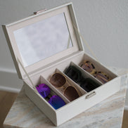 Vanity Case — 4 Pair Black
