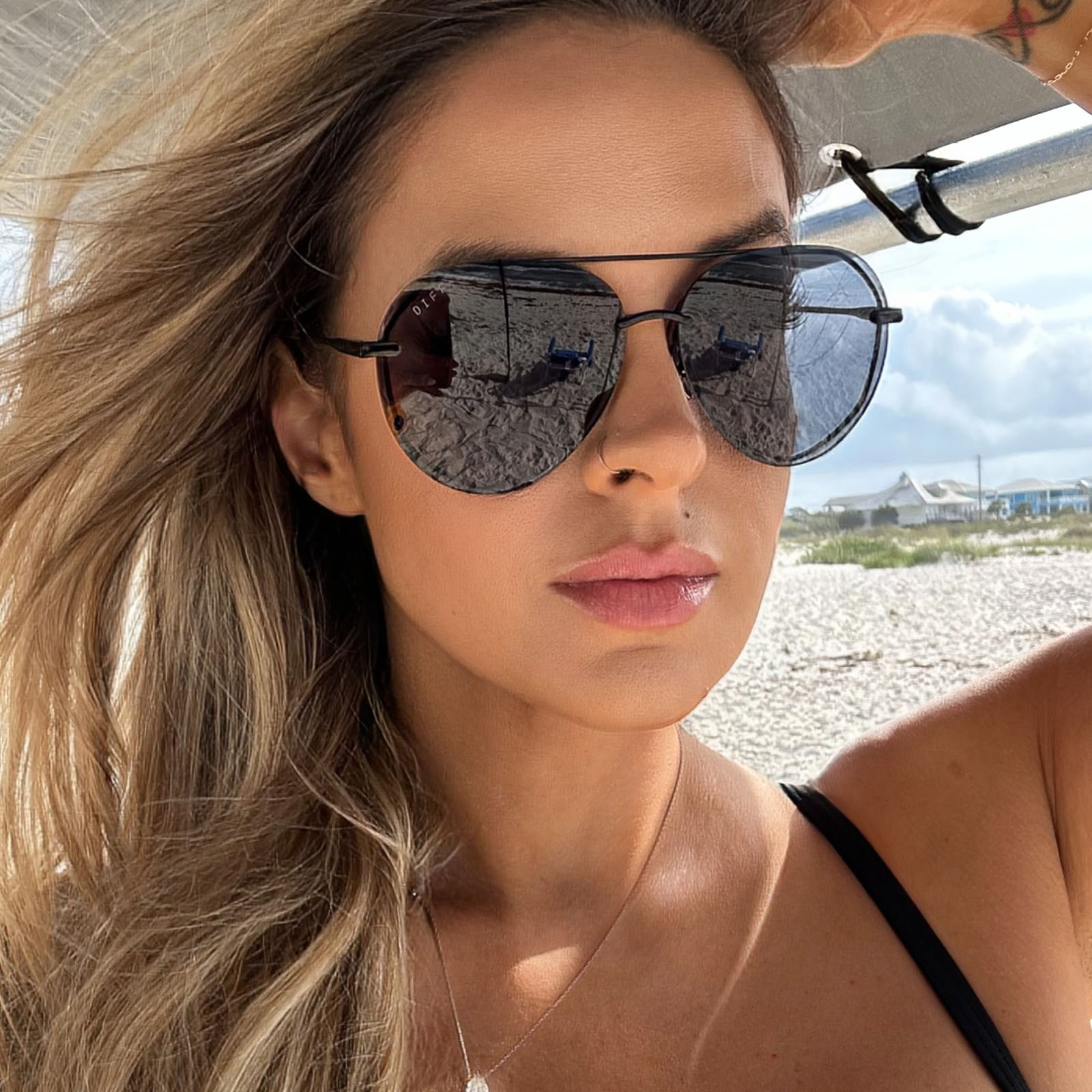 Lenox Sunglasses — Black + Grey