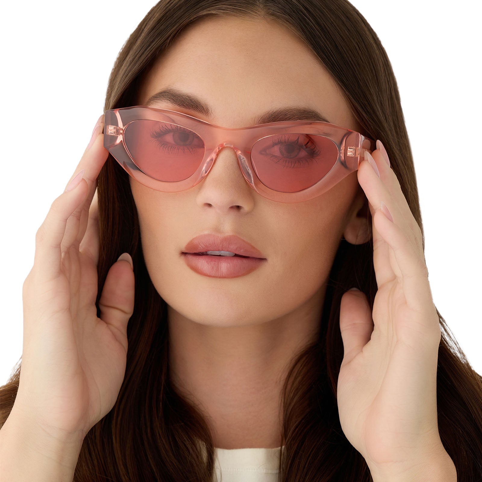 Lucy Sunglasses — Pastel Pink + Rose