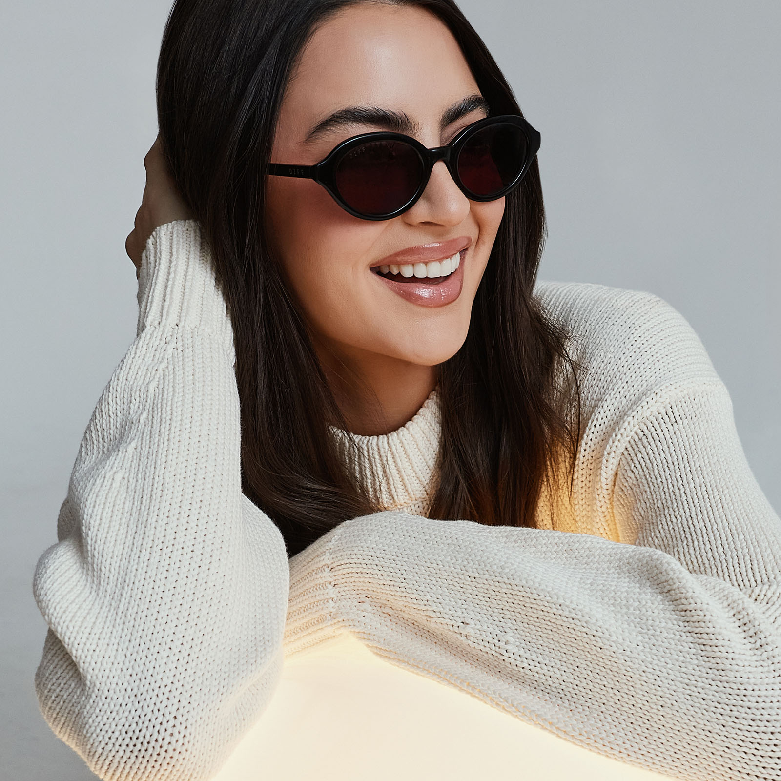 Julia Sunglasses — Black + Grey