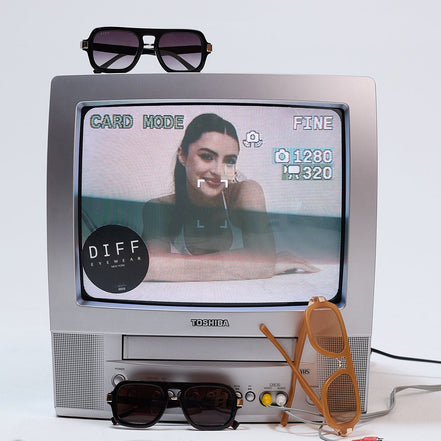 Naomi Sunglasses — Black + Grey Gradient