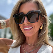 Meredith Sunglasses — Espresso Tortoise + Brown Polarized