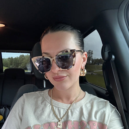 Becky II Sunglasses — Cream Tortoise + Grey Polarized
