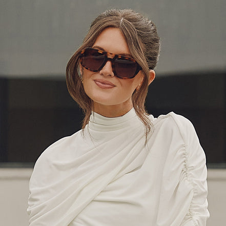 Collins Sunglasses — Spotted Tortoise + Brown Gradient Polarized
