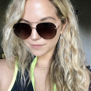 Lenox Sunglasses — Gold + Sea Tortoise + Brown Gradient