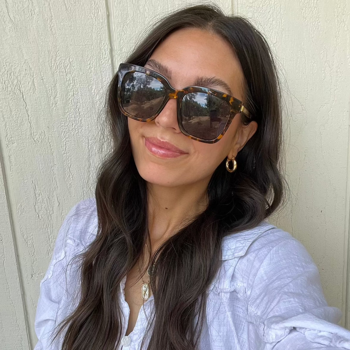 Bella - Tortoise + Grey + Polarized Sunglasses
