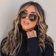Zaria Sunglasses — Espresso Tortoise + Brown Gradient