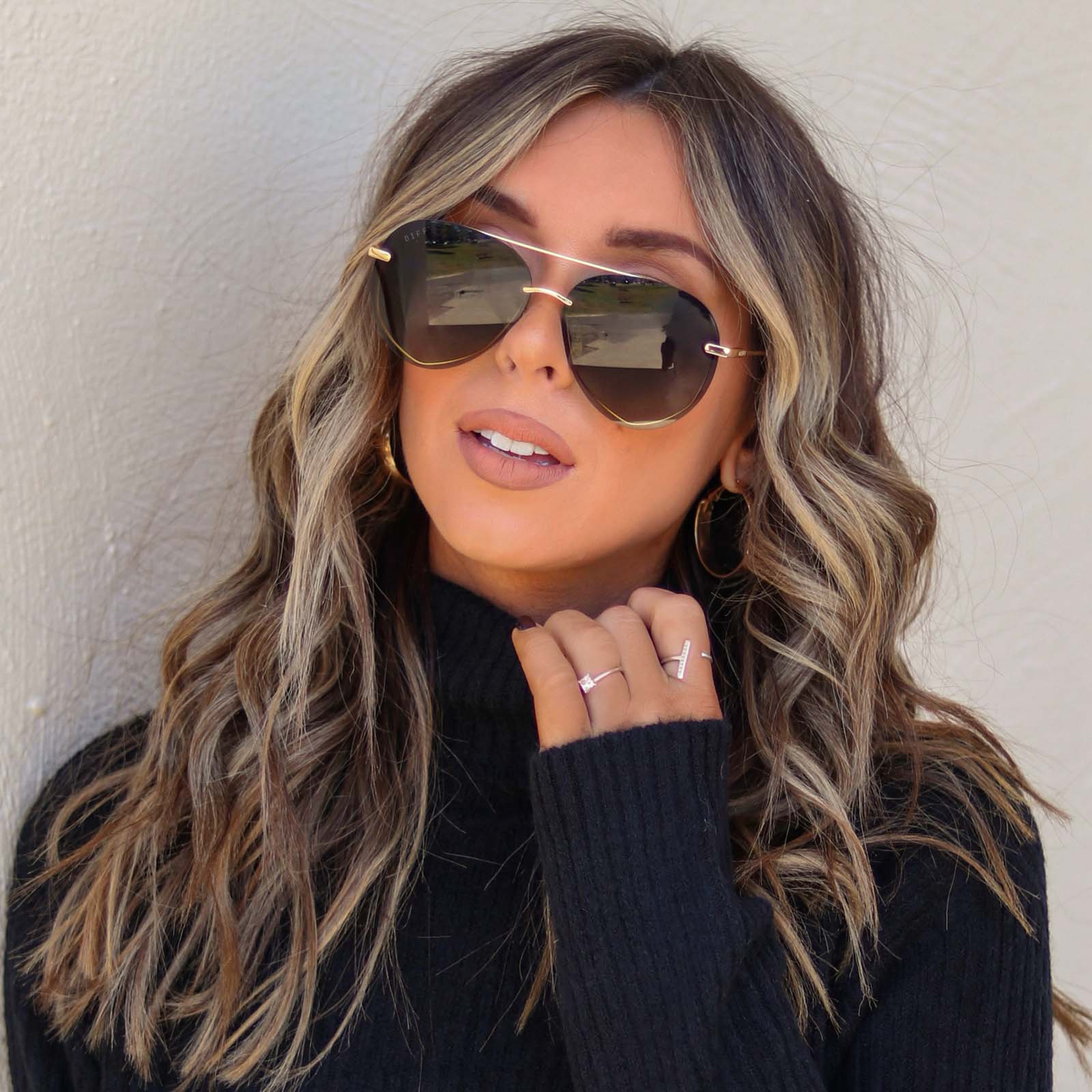 Zaria Sunglasses — Espresso Tortoise + Brown Gradient