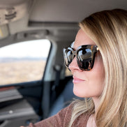Bella Sunglasses — Tortoise + Grey Polarized