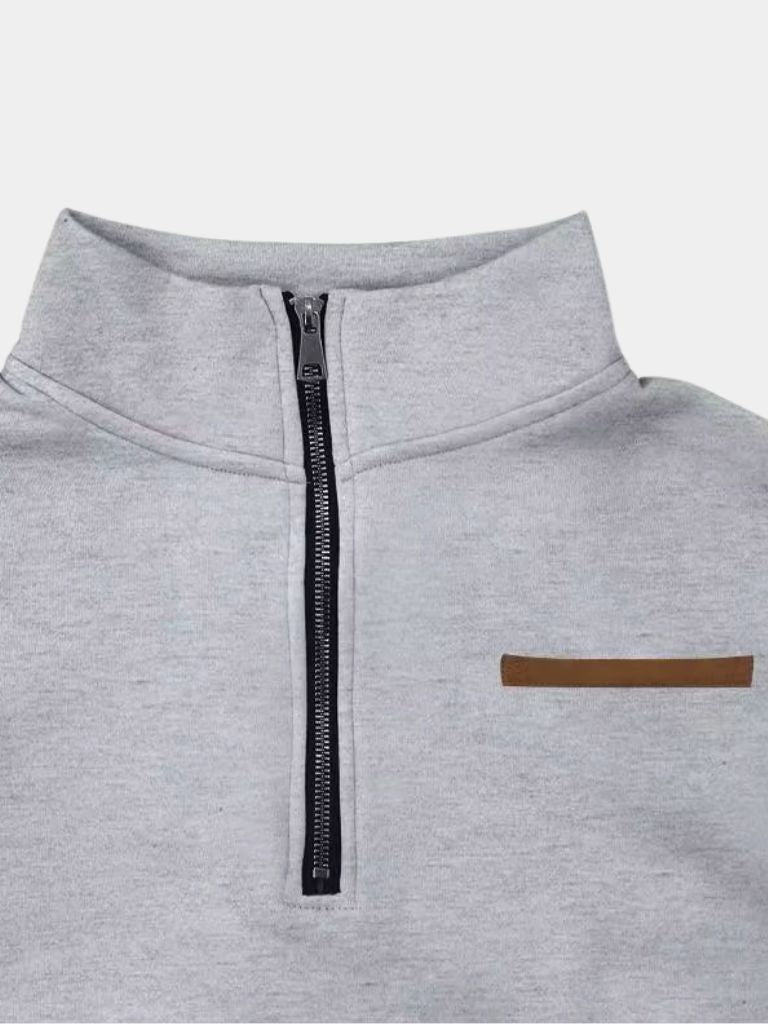 Slate Urban High Collar Pullover
