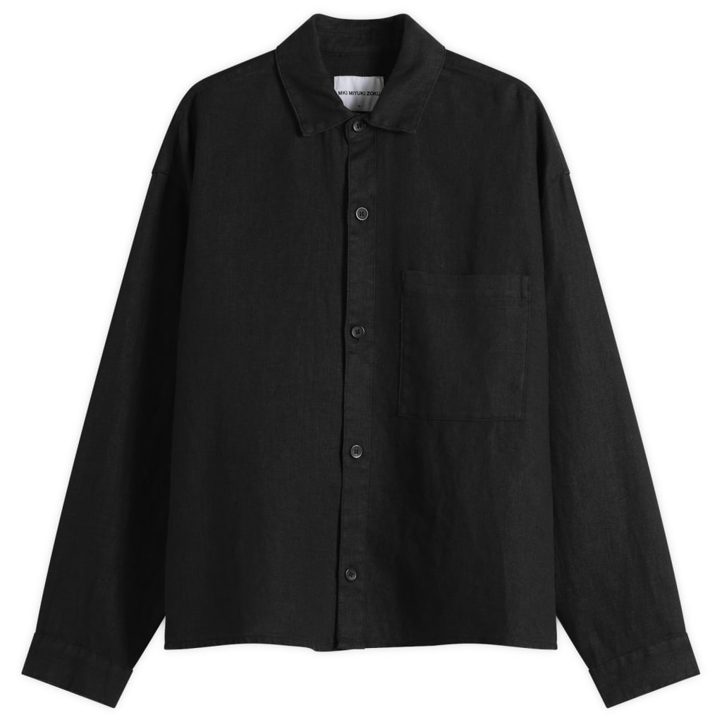 MKI Linen Box Dress Shirt