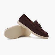 Old Money Suede Lady Loafers