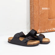 Maibulun Arizona Sandal — Black Leather