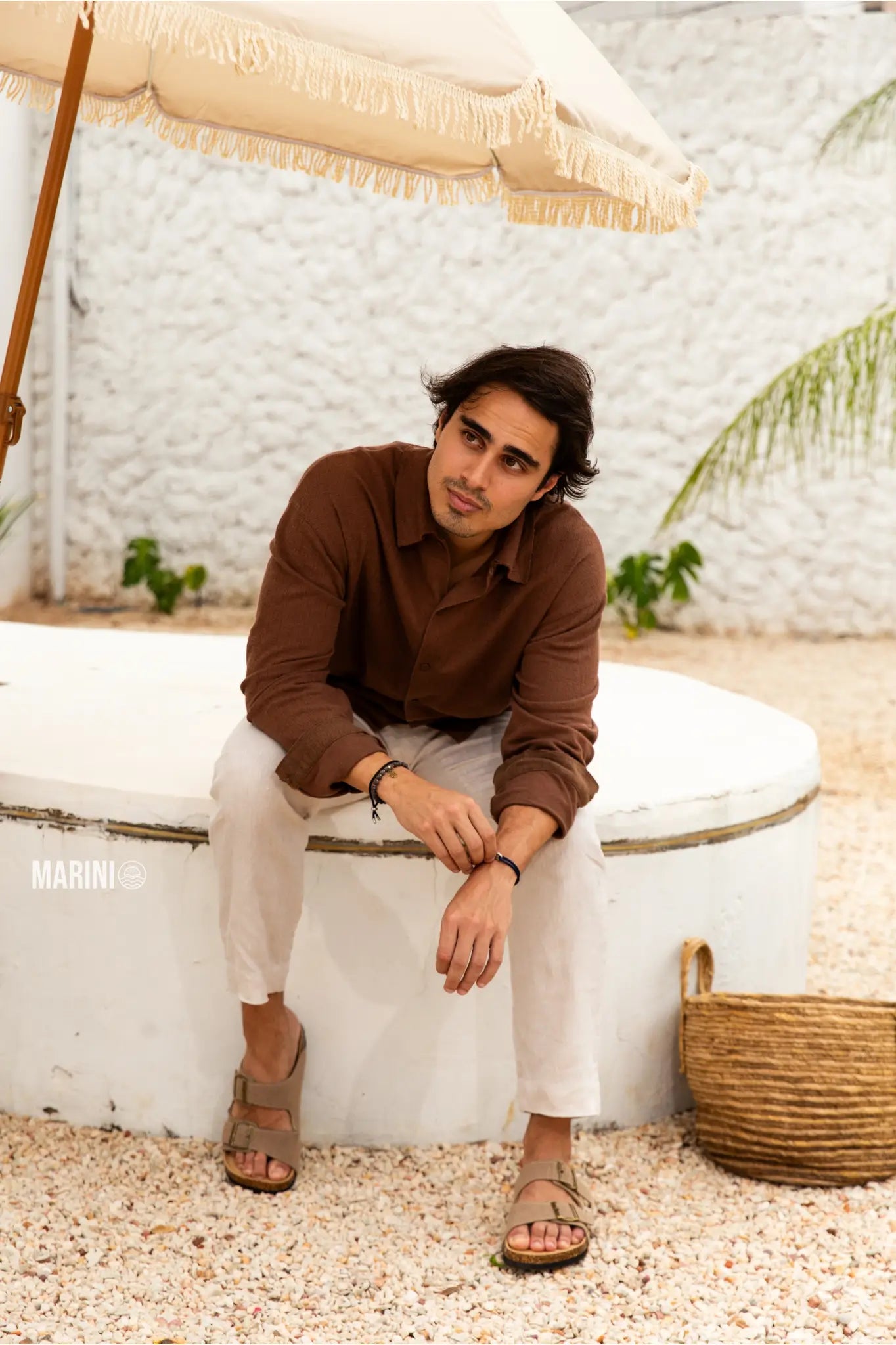 Maibulun Arizona Sandal — Sand Suede