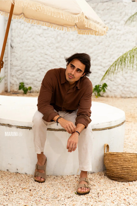 Maibulun Arizona Sandal — Sand Suede