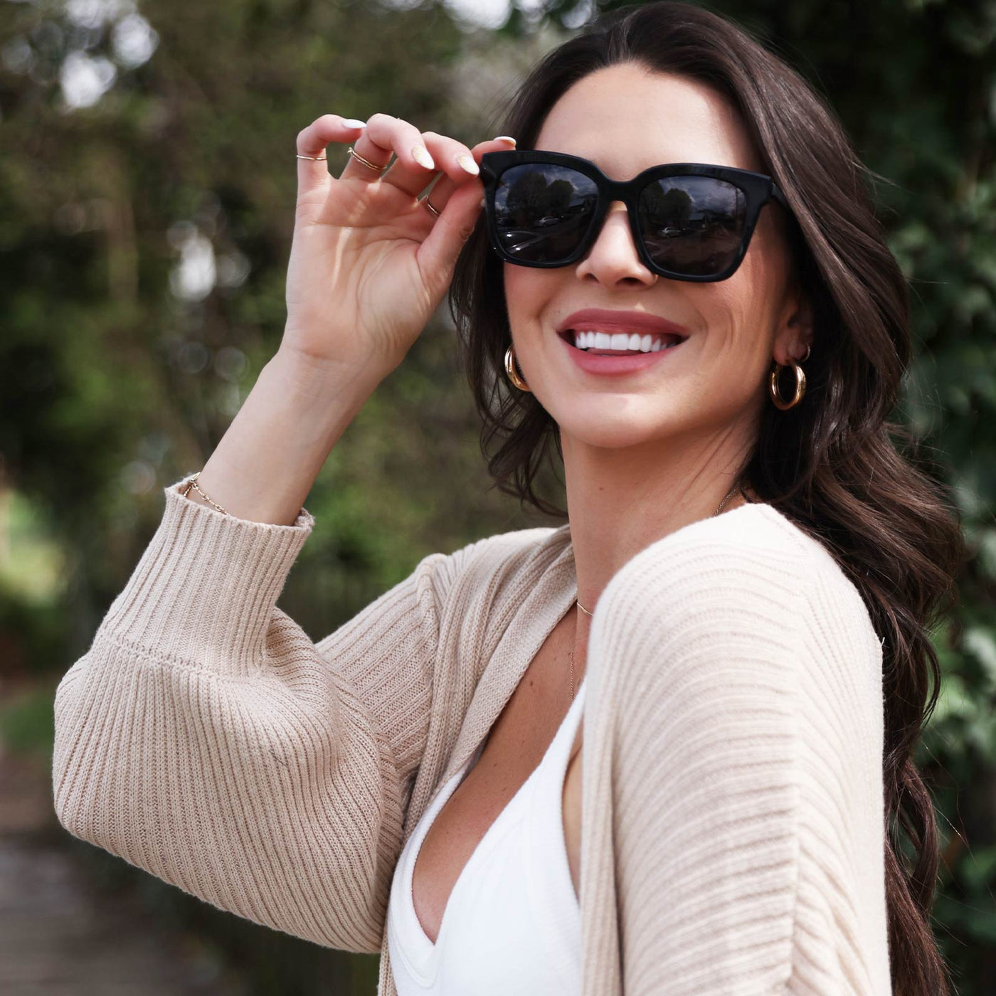 Bella - Black + Grey + Polarized Sunglasses