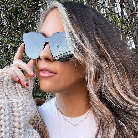 Gia Sunglasses — Black + Grey