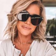 Gia Sunglasses — Black + Grey