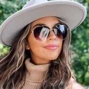 Dash Sunglasses — Brushed Gold + Coffee Gradient