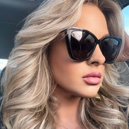 Becky II Sunglasses — Black + Dark Smoke Polarized