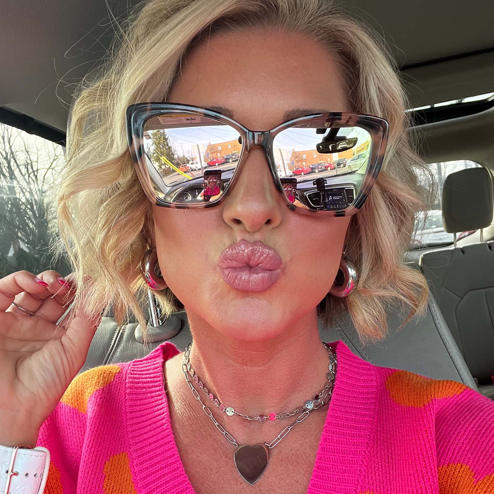Becky II Sunglasses — Himalayan Tortoise + Taupe Mirror Polarized