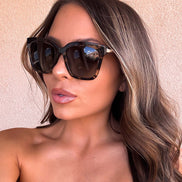 Bella Sunglasses — Espresso Tortoise + Grey Gradient Polarized