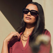 Indy Sunglasses — Black + Grey Polarized