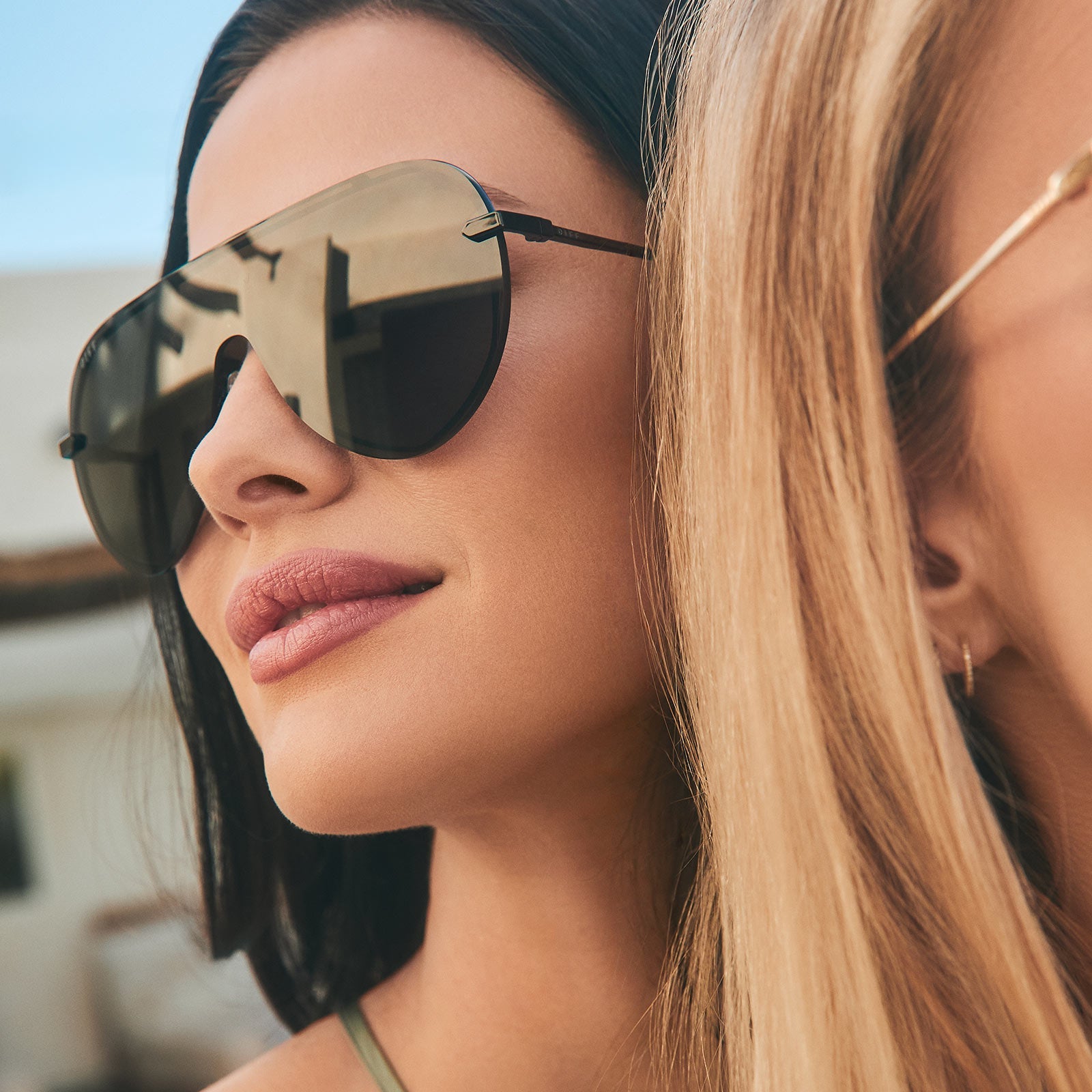 Imani Sunglasses — Black + Grey