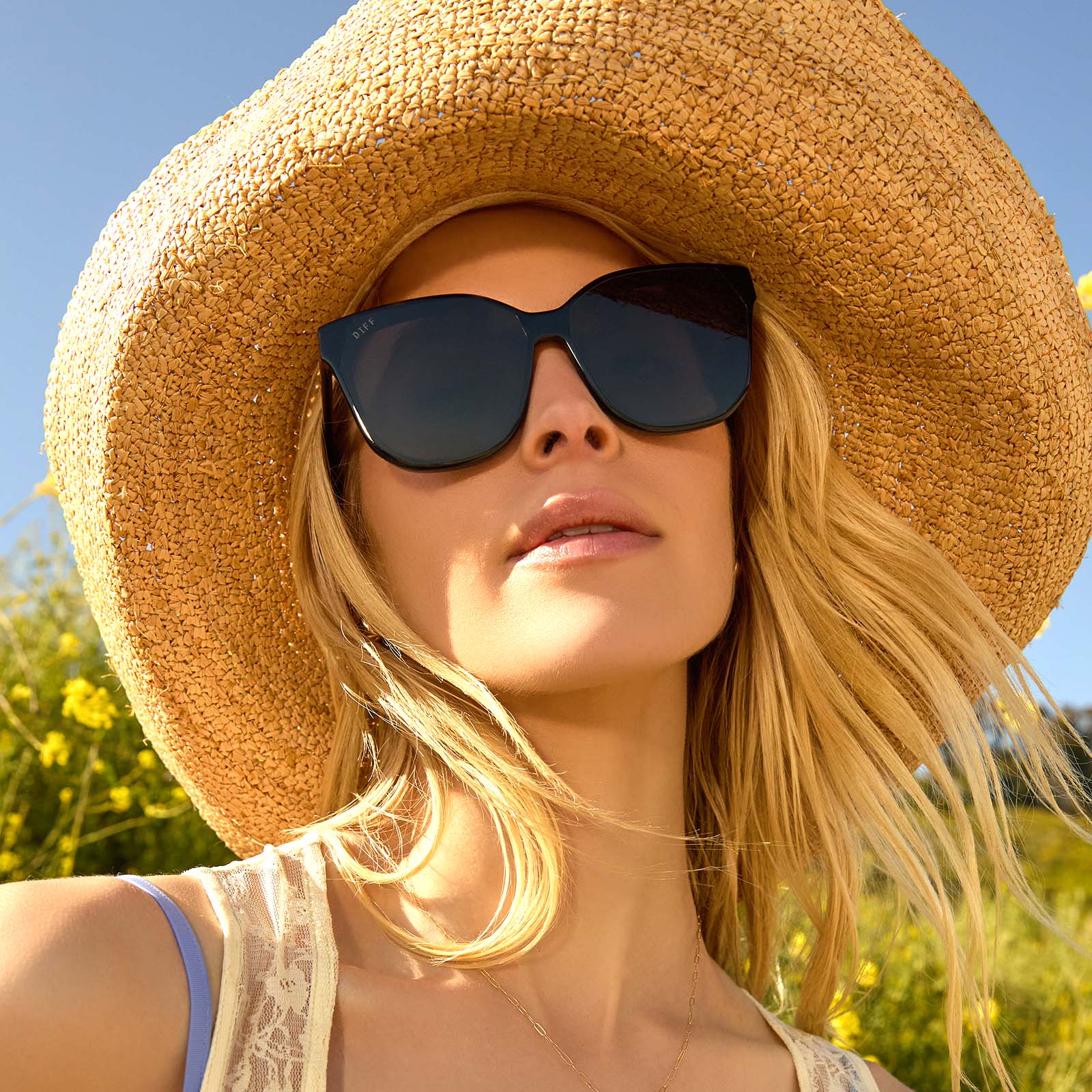 Gia Sunglasses — Black + Grey