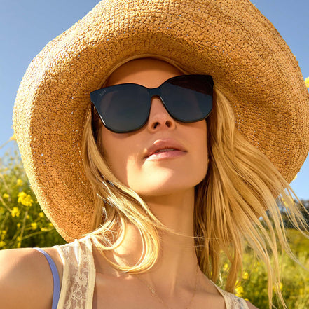 Gia Sunglasses — Black + Grey