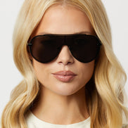 Imani Sunglasses — Black + Grey
