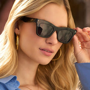 Bradley Sunglasses — Black + Grey Polarized