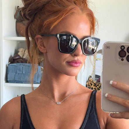 Bella Sunglasses — Black + Grey Polarized