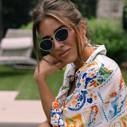 Limoncello Sunglasses — Gold + Grey