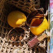 Limoncello Sunglasses — Gold + Brown