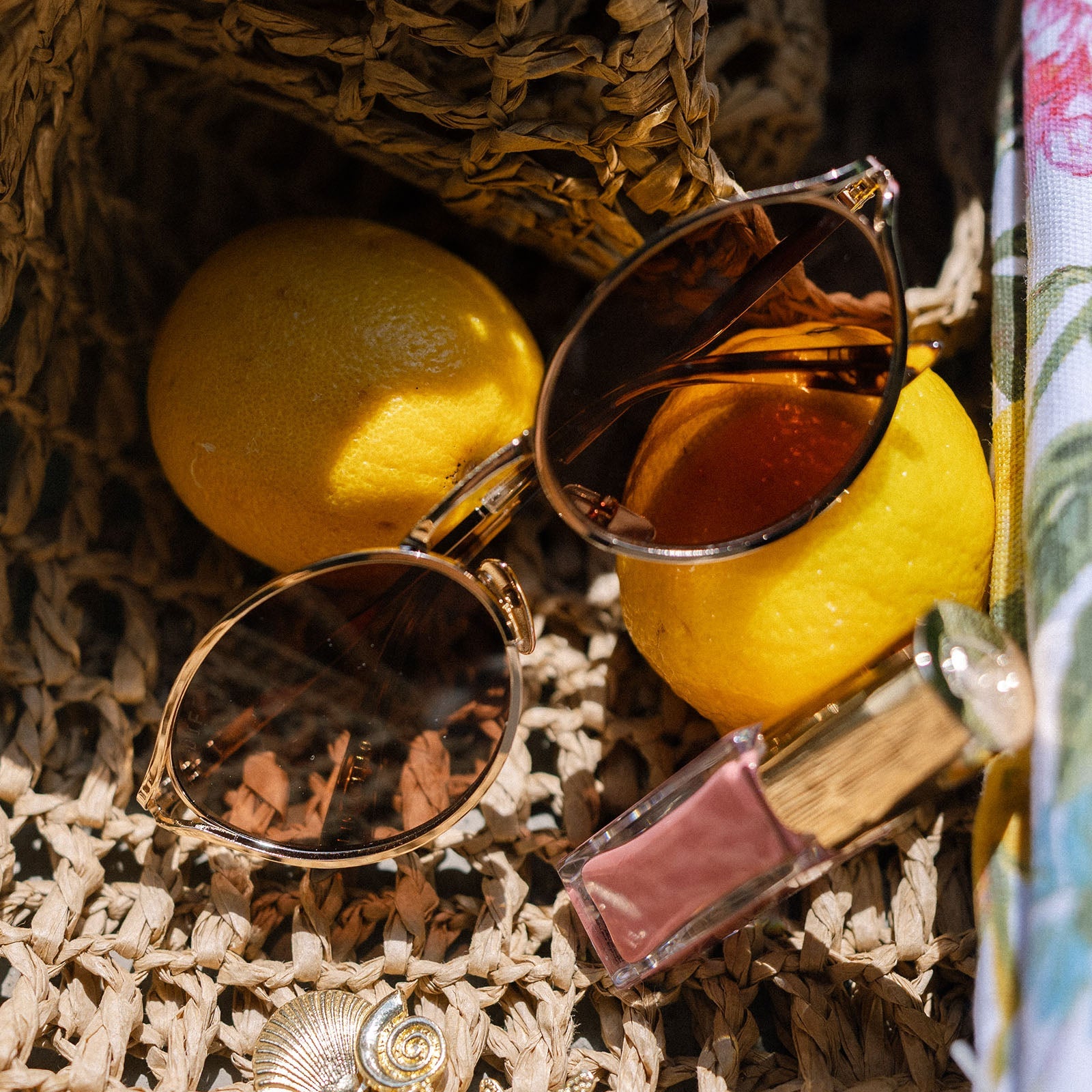 Limoncello Sunglasses — Gold + Brown