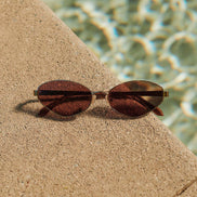 Jordy Sunglasses — Gold + Horn Tortoise + Brown