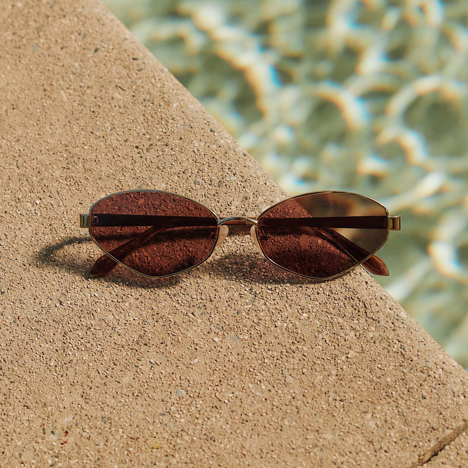Jordy Sunglasses — Gold + Horn Tortoise + Brown
