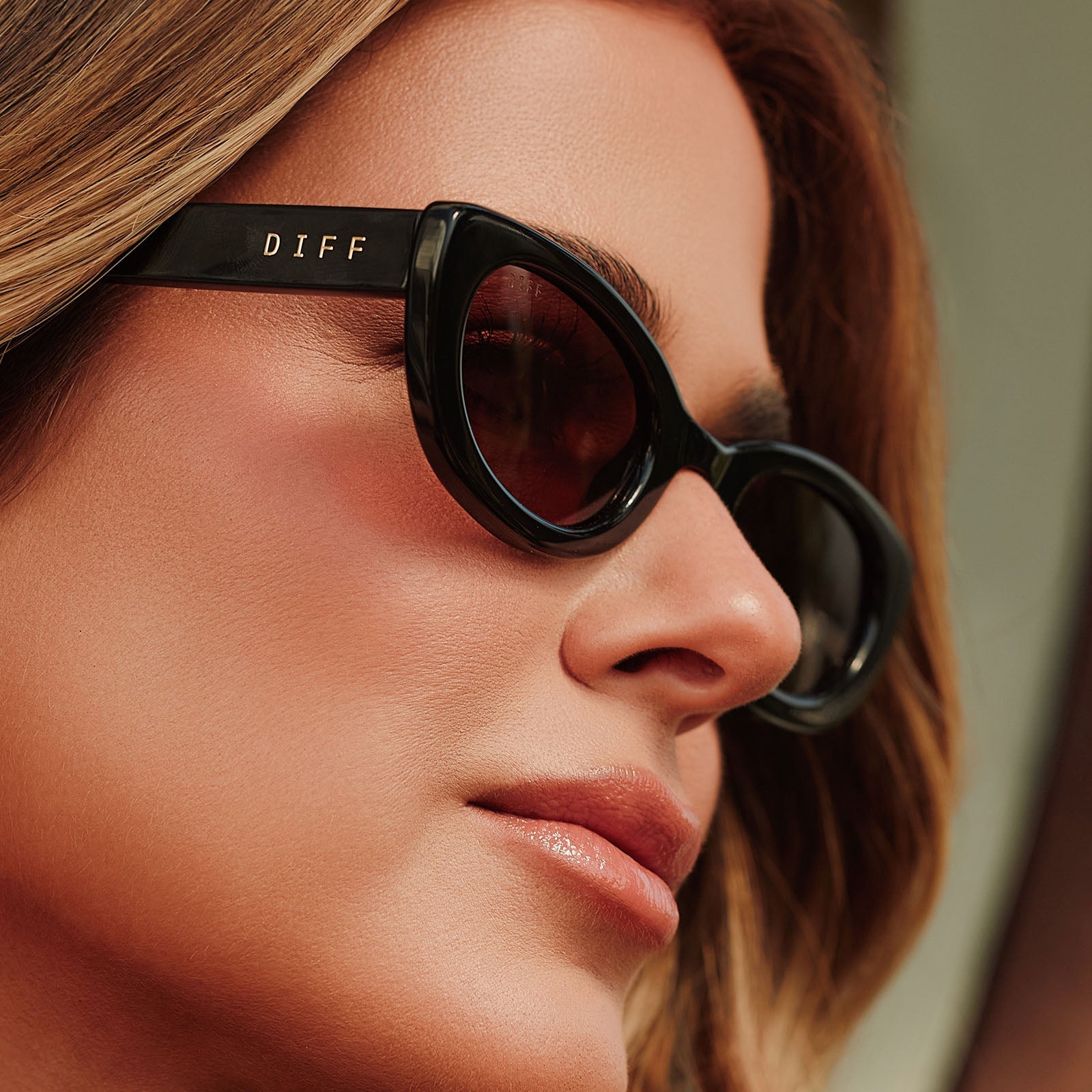 Raya Sunglasses — Black + Brown