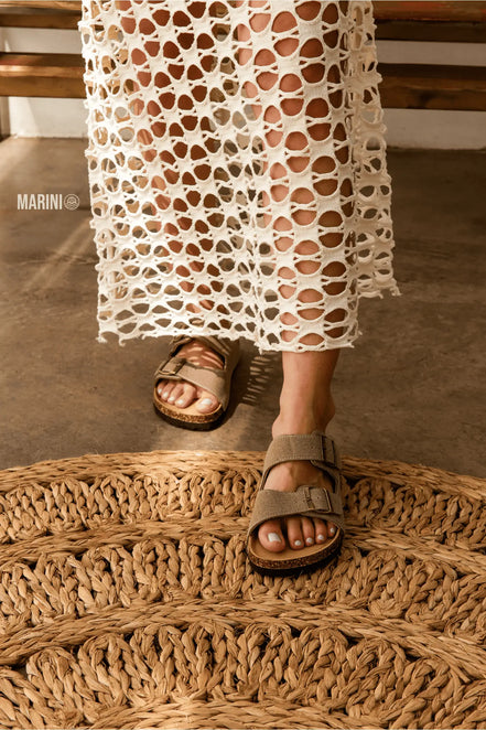 Maibulun Arizona Sandal — Sand Suede