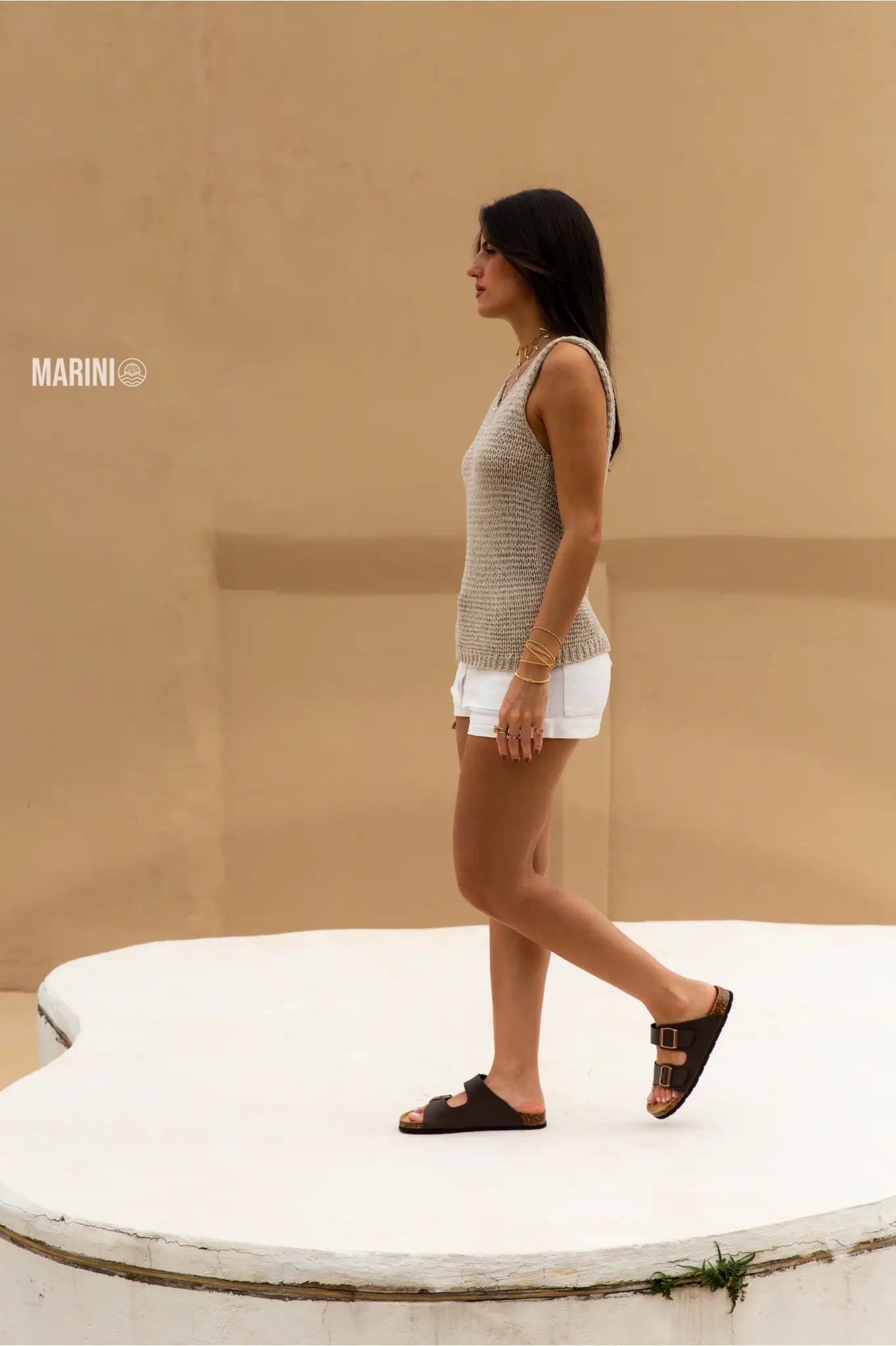 Maibulun Arizona Sandal — Brown Leather