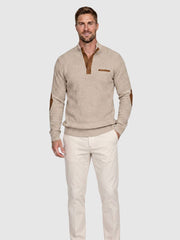 Monaco Casual Henley Pullover