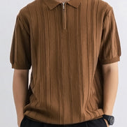 Signature Zip-Up Polo