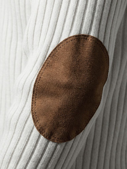 Refined High Collar Henley Sweater