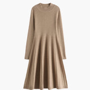 Pure Cashmere Flare Dress