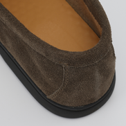 Premium Suede Loafers - Black Soles