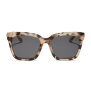 Bella Sunglasses — Cream Tortoise + Grey