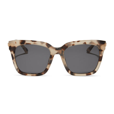 Bella Sunglasses — Cream Tortoise + Grey